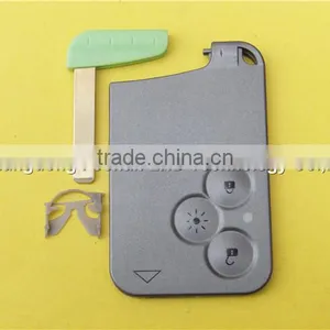 3 Button Renault Laguna Smart Card Key Blank With Light Button Key Renault Card thumbnail-2