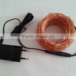Warm White LED Light Strings 100-240Vac Adapter EU Plug thumbnail-3