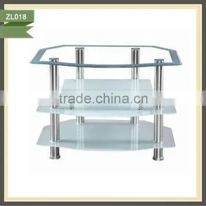 tv Trolley Stand Rotate 360 Triangle tv Stand thumbnail-1