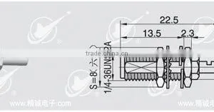 SMA Connector for Flexible Cable With Bulkhead thumbnail-1