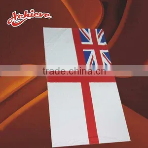 White Custom Beach/hotel Towel With British Flag thumbnail-1
