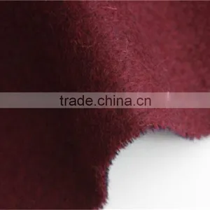 Solid Color Double Face Wool Scarf With Fringe thumbnail-5