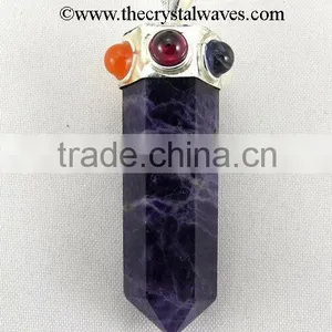 Amethyst Pencil Chakra Pendant thumbnail-1