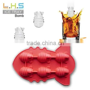 100% Food Grade Atom Bomb Shape Silicone Ice Tray thumbnail-1