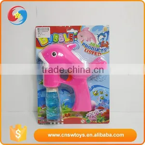 Plastic Cartoon Cute Animal Dolphin Bubble Gun Toy With Light thumbnail-1