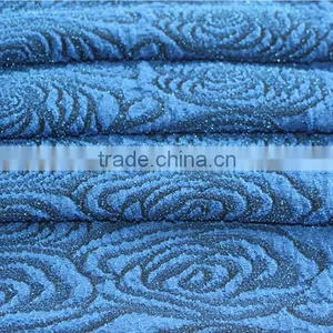 Silver Polyester Knitted Jacquard Fabric for Ladies Dress thumbnail-5