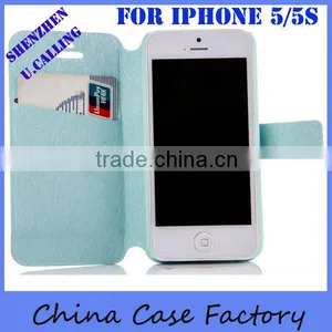 China Supplier For Apple IPhone 5 Leather Wallet Case Bling Wallet Case thumbnail-1