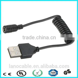 Custom Black 24awg dc Spiral Cable for Led thumbnail-3