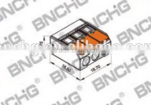 Directly Factory WAGO Spring Lever Push Fit Reusable Cable 3 Wire Connectors 32A Wago 221-413 Replacement thumbnail-5