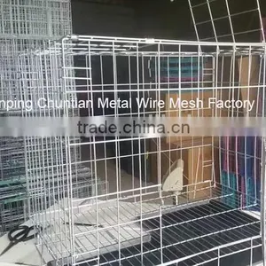 35 "Folding Dog Cage With Plastic Tray Two Doors Black Color Hot Sales thumbnail-3