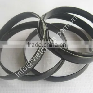 Buffalo Horn Bangle, Plain Black Color. thumbnail-1