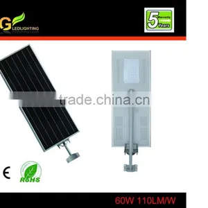 All in One Solar Power Motion Sensor 60w Led Street Light Lamp thumbnail-1