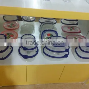 3pcs TPR Rectangle Rubbermaid Food Storage Container Set thumbnail-4