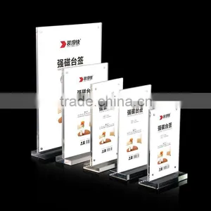 Supplier New Products Countertop Acrylic Reception Card Acrylic Sign Holder thumbnail-4