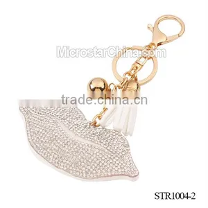 2016 Newest Wholesale Decorative Crystal Crown Shape Top Key Chain With Tassel thumbnail-6