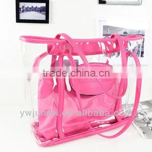 Promotional Summer Transparent Handbags Fashion Transparent Handbags Beach Bag thumbnail-2