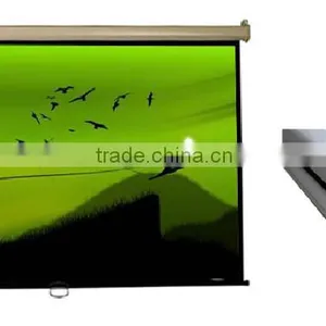 Manual Wall Mounted Projector Screen LED Backlight Type and Yes Wide Screen thumbnail-4