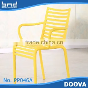 Plastic Armchair Outdoor Garden Chair Plastic Stackable Chair thumbnail-2