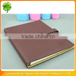2015 New Style Leather Cover Diary With Magnetic Closure/clasp thumbnail-1