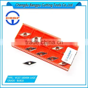 CNC Carbide Turning Insert VCGT160404-LH2C BU810 for Aluminum Finishing thumbnail-1