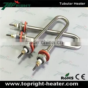 Stainless Customized 240v 3kw With Thread Screw Mounted Immersion Tubular Heater thumbnail-1