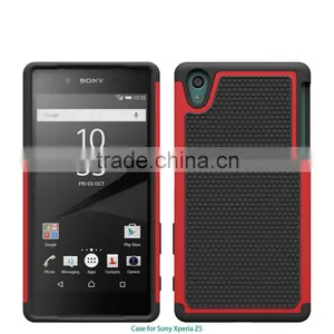 New Arrival Football Texture Rugged Silicone pc Back Cover Protective Case Moblie Phone Case for Sony Xperia z5 China thumbnail-1