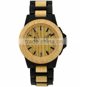 2016 New Design Customized Logo Wood Watch Stainless Steel Watch thumbnail-5