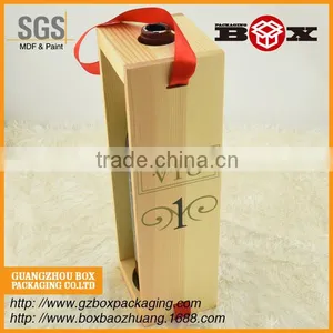 Natural Wooden Wine Frame Packaging, Wooden Wine Display,wine Packagng as Gift thumbnail-1