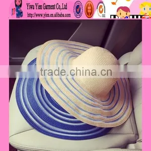2016 Wholesale Factory Price Europe Hot Beach Hats Handmade Top Quality Younger Girls Raffia Straw Hat.html thumbnail-1