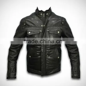 Leather Fashion Jacket Black Beautiful Design thumbnail-1