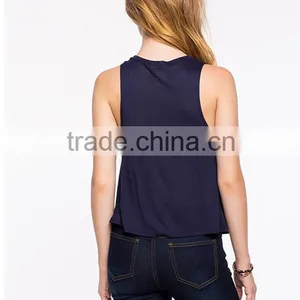 Cotton Printing Tank Top Sleeveless Tank Top for Women thumbnail-3