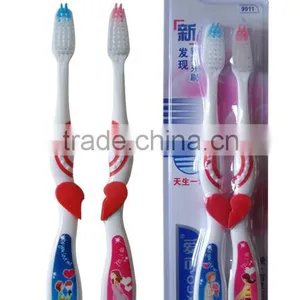 Lovely 2 Pack Toothbrush With Cartoon Printing thumbnail-1