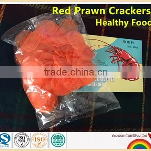 Good Quality Chinese Red Prawn Crackers Good Tasty Puffed Food thumbnail-1