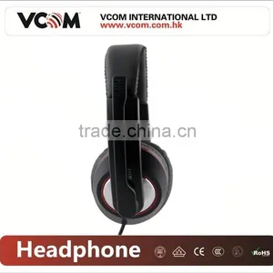 VCOM 2015 New Model PC Headphones With Microphone With Factory Price thumbnail-3