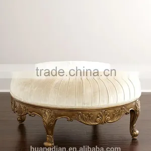 Moroccan Ottoman Carved Furniture Cube Pouf Bedroom Furniture thumbnail-2