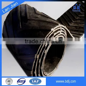 High Strength EP Fabric Patterned Conveyor Belt From China Gold Price thumbnail-3