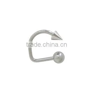 Surgical Steel Spike Lippy Loop Labret Body Jewelry thumbnail-1