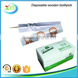 2016 Hot Sales Cheapest High Quality 4 Sides Paper Wrapped Wooden Toothpick, Wooden Toothpick Factory in China thumbnail-2