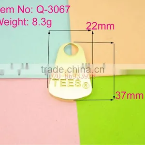 2013 New Products Metal Plates Fro Bags Stock Market Zip Slider Q-3067 thumbnail-1