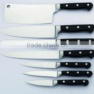 New Arrival Forged End Handle Chef Stainless Steel Kitchen Knife Set thumbnail-1