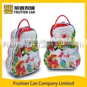 Snowman Shaped Lunch Box With Rope Handle & Latch thumbnail-1
