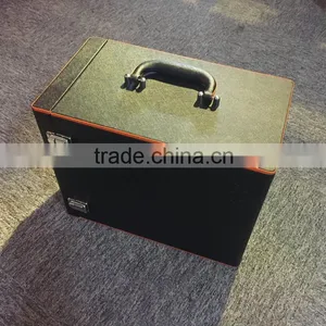 Factory Wholesale Custom High-grade Black PU Leather Box 6 Bottles of Red Wine Champagne thumbnail-5