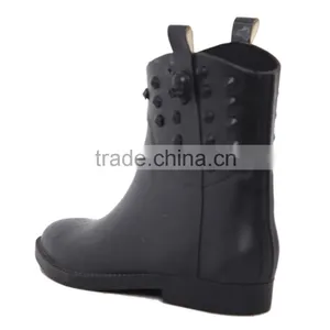 BLACK and PVC , Diamond and Glossy and Safety and Comfortable Rain Shoes thumbnail-4