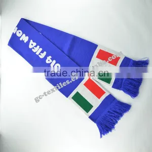 China Manufacturer Hot New Product for 2015 Fashion World Cup Acrylic Knit Fans Scarf thumbnail-5