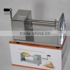 Manual Stainless Steel Twisted Potato Slicer / Spiral Vegetable Cutter thumbnail-1