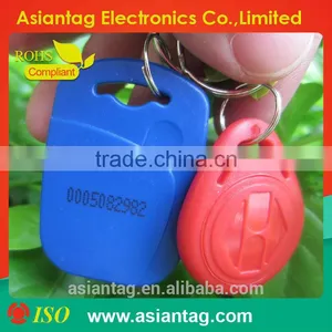 High Quality 13.56MHZ HF Plastic Cheap RFID Keyfob Tag thumbnail-1