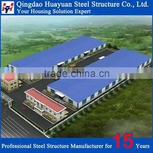 Prefabricated Low Cost Factory Workshop Steel Building thumbnail-1
