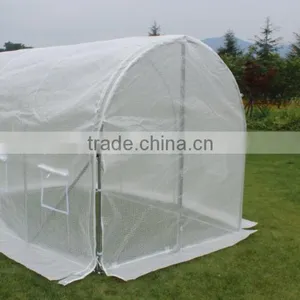 3m (L) X2m (W) X 2m (H) Polytunnel Greenhouse Pollytunnel Poly Polly Tunnel Fully Galvanised Anti Rust Steel Frame thumbnail-1