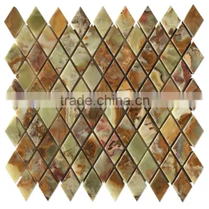 Colorfull Top Quality MULTI GREEN ONYX MOSAIC TILES COLLECTIONS thumbnail-1