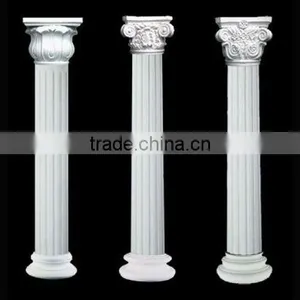 White Marble Roman Round Pillar thumbnail-1